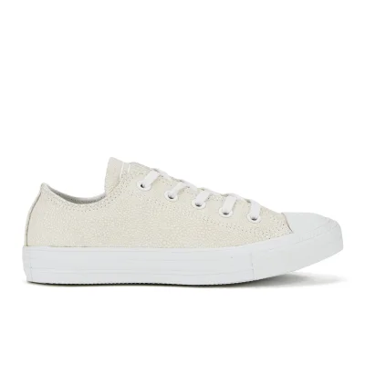 Converse Women's Chuck Taylor All Star Sting Ray Leather Ox Trainers - White/Black/White
