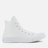Converse Chuck Taylor All Star II Hi-Top Trainers - White/White/Navy - Image 1