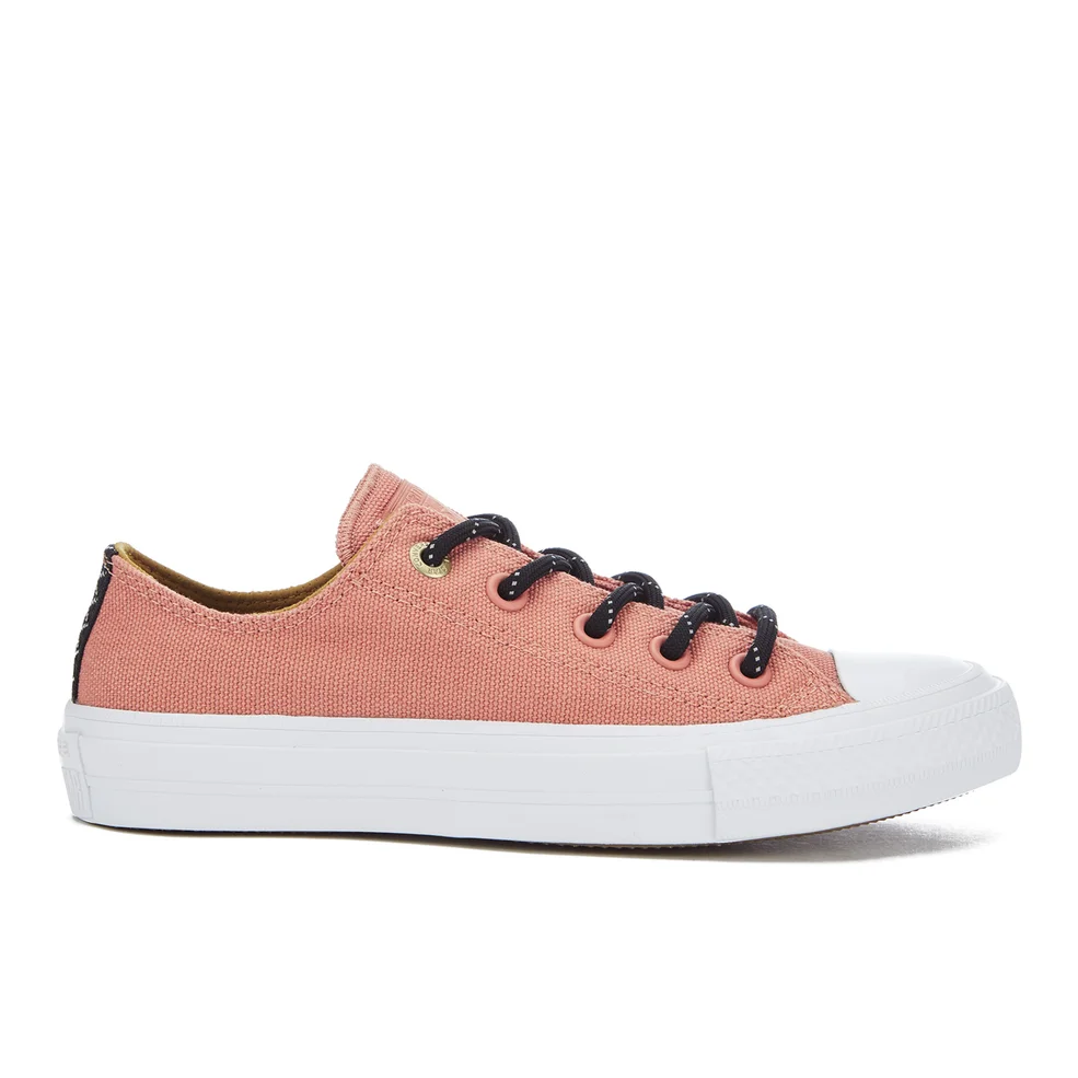 Converse Women's Chuck Taylor All Star II Shield Canvas Ox Trainers - Pink Blush/White/Relic Gold Image 1