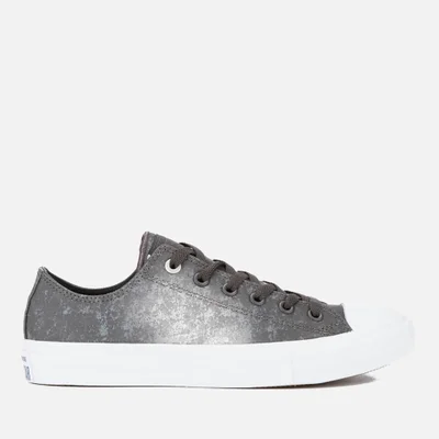 Converse Men's Chuck Taylor All Star II Reflective Wash Ox Trainers - Shale Grey/Pure Silver/White