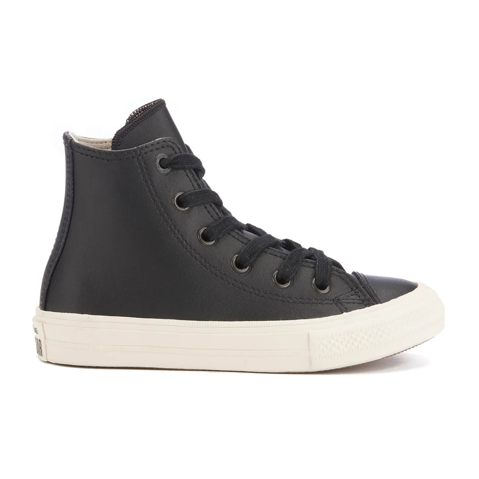 Converse Kids' Chuck Taylor All Star II Hi-Top Trainers - Black/Parchment/Almost Black Image 1
