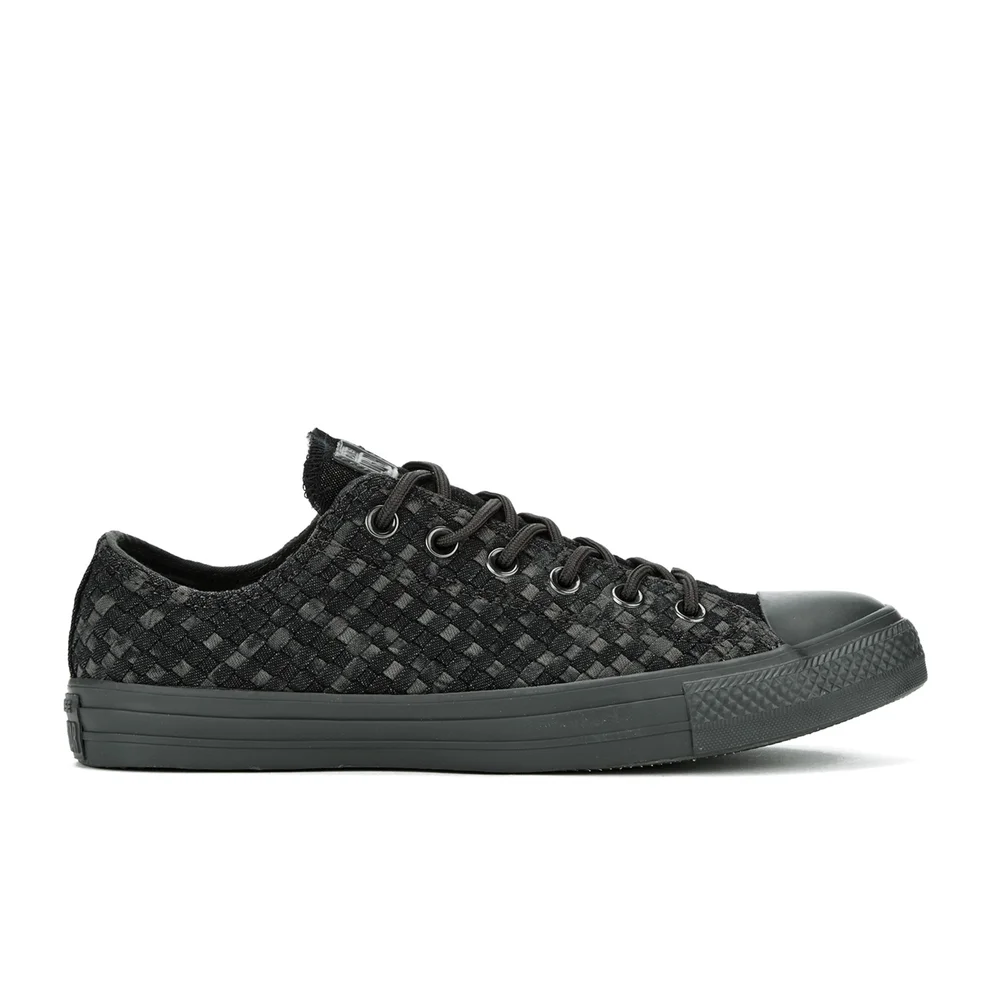 Converse Men's Chuck Taylor All Star Denim Woven Ox Trainers - Black/Storm Wind/Storm Wind Image 1