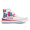 Converse Chuck Taylor All Star Warhol Hi-Top Trainers - White/Red/Blue - Image 1