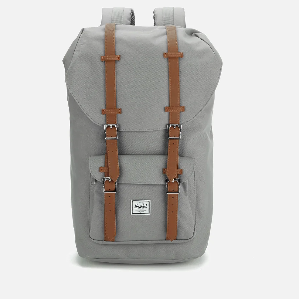 Herschel Supply Co. Little America Backpack - Grey/Tan Synthetic Leather Image 1