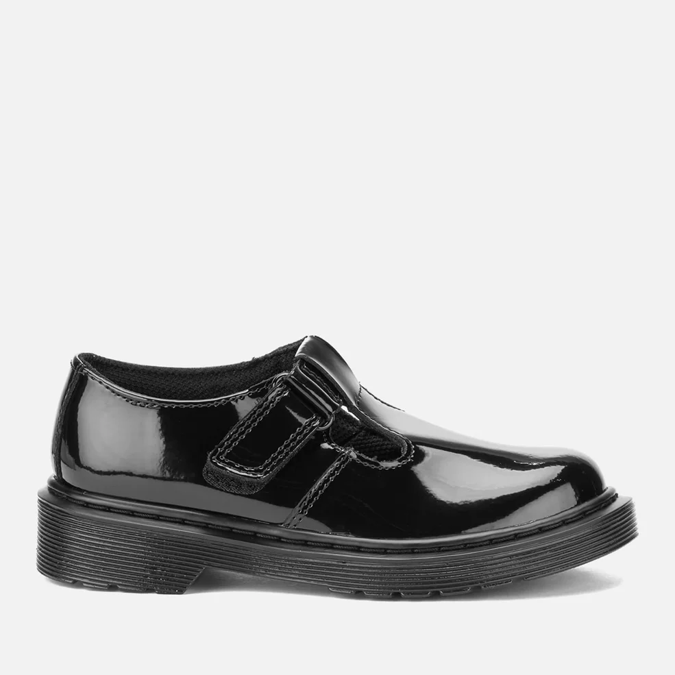 Dr. Martens Kids' Goldie Patent Lamper Leather Mary Jane Shoes - Black Image 1