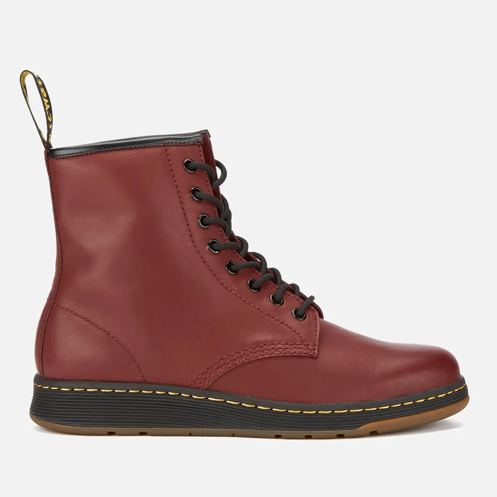 Dr. Martens Newton Lite Temperley Leather 8-Eye Boots - Cherry Red Image 1
