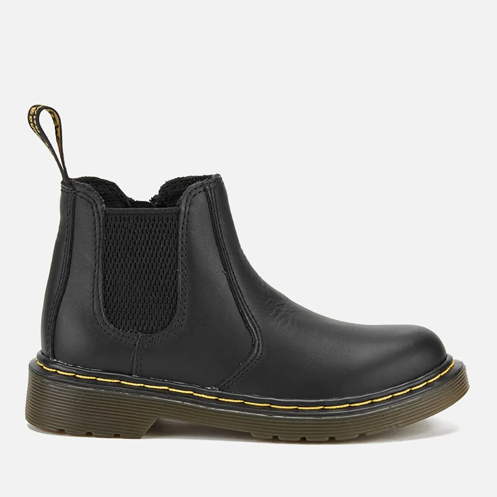 Dr. Martens Kids' 2976 J Softy T Leather Chelsea Boots - Black Image 1