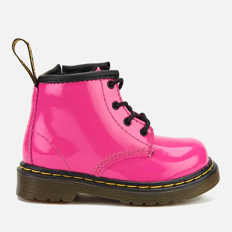 Dr. Martens Toddlers' 1460 I Patent Lamper Lace Up Boots - Hot Pink Image 1