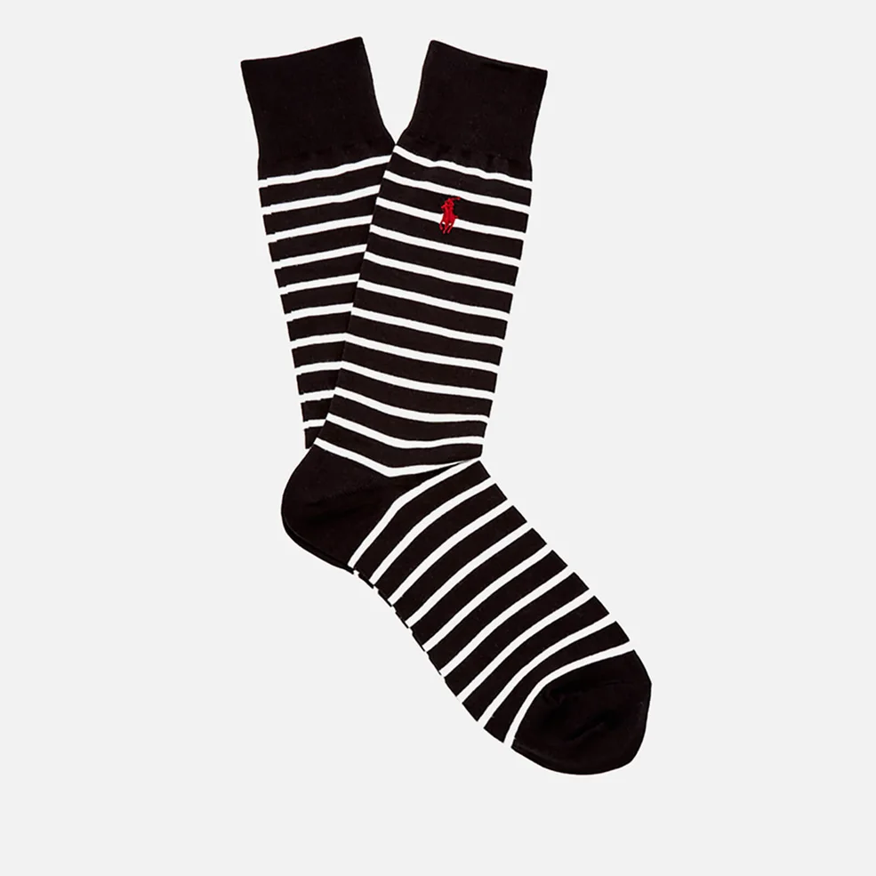 Polo Ralph Lauren Men's 3 Pack Socks - Dot Black Image 1