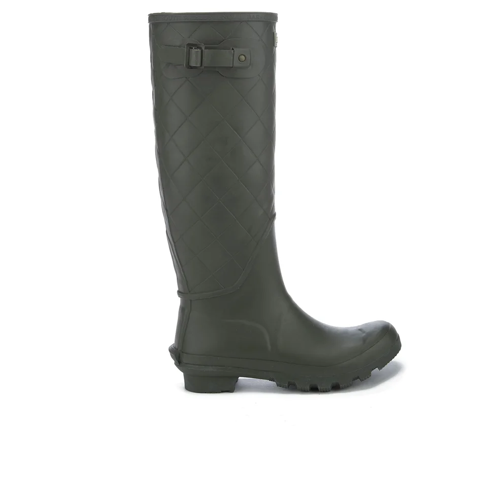 Barbour Women's Setter Quilted Wellies - Olive Image 1
