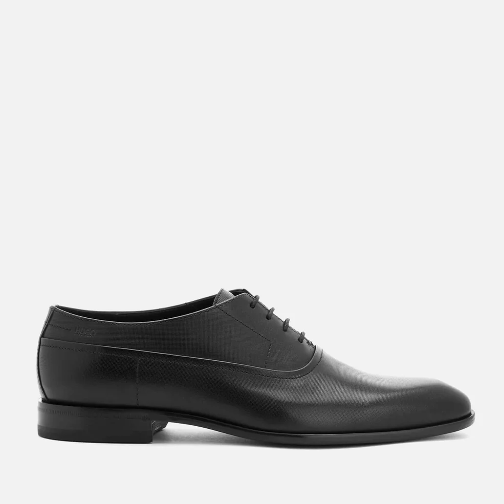 HUGO Men's Dressapp Leather Lace Up Oxford Shoes - Black Image 1