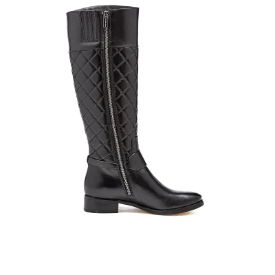 MICHAEL MICHAEL KORS Women's Fulton Harness Quilted Leather Knee High Boots - Black