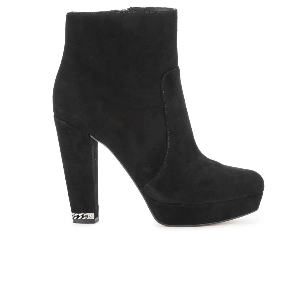 MICHAEL MICHAEL KORS Women's Sabrina Suede Heeled Ankle Boots - Black Image 1