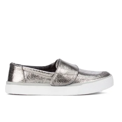 TOMS Women's Altair Leather Slip-On Trainers - Gunmetal