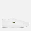 Lacoste Women's Straightset Bl 1 Leather Court Trainers - White - Image 1
