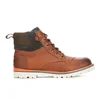 TOMS Men's Ashland Leather/Herringbone Lace-up Boots - Brown - Image 1