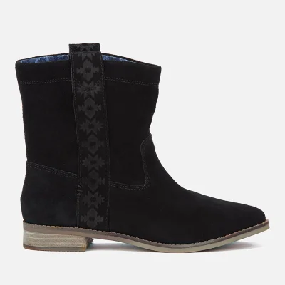 TOMS Women's Laurel Suede Pull On Slouch Boots - Black