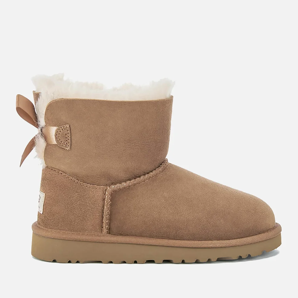 UGG Kids' Mini Bailey Bow Boots - Chestnut Image 1