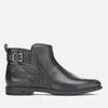 UGG Women's Demi Croc Leather Flat Ankle Boots - Black - Image 1