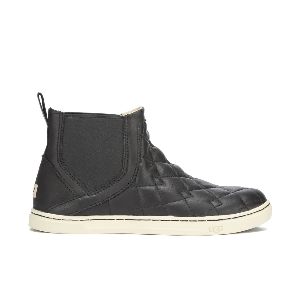 UGG Women's Hollyn Deco Quilt Hi-Top Trainers - Black Image 1