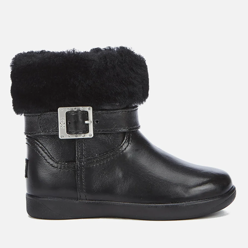 UGG Toddlers' Gemma Patent Leather Boots - Black Image 1