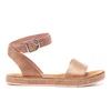 Clarks Women's Romantic Moon Leather Barely Sandals - Gold - Image 1