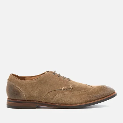 Clarks Men's Broyd Wing Suede Derby Shoes - Olive