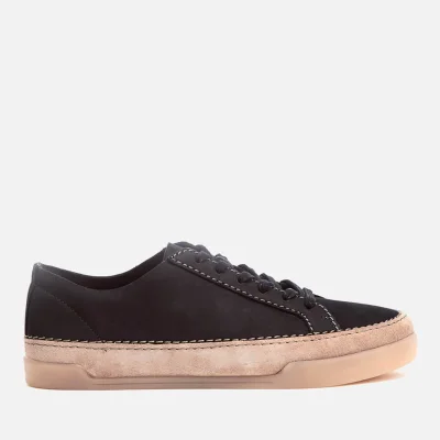 Clarks Women's Hidi Holly Leather Cupsole Trainers - Black