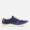Clarks Men's Mapped Vibe Textile Runner Trainers - Blue Combi - Image 1