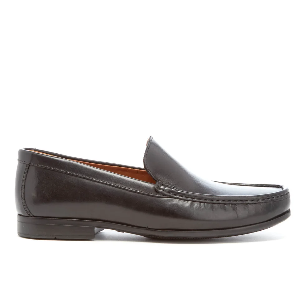 Clarks Men's Claude Plain Leather Loafers - Black Image 1