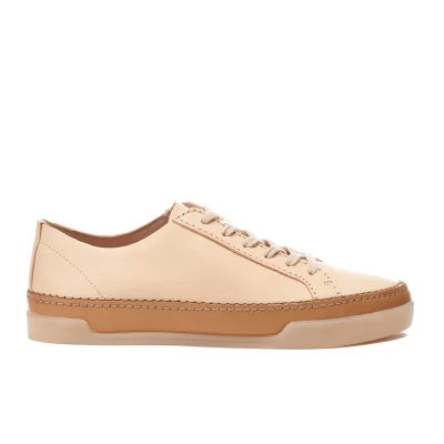 Clarks Women's Hidi Holly Leather Cupsole Trainers - Nude