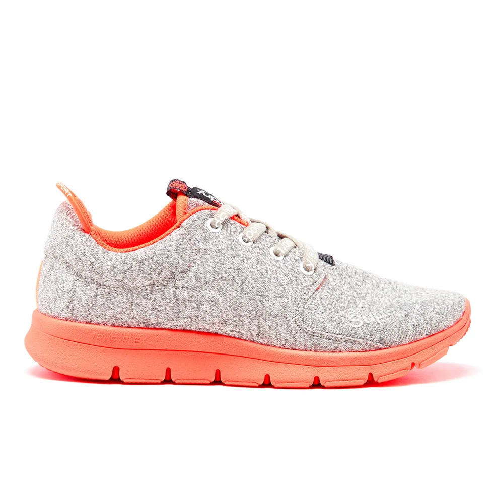 Superdry Women's Scuba Runner Trainers - Snow Grey Marl Image 1