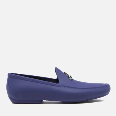Vivienne Westwood MAN Men's Enamelled Orb Moccasin Shoes - Cobalt Blue