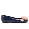 Melissa Women's Space Love Ribbon Bow Ballet Flats - Navy/Nude - Image 1