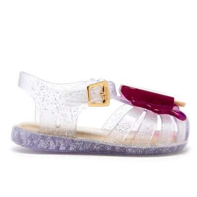 Mini Melissa Toddlers' Aranha Lollypop Sandals - Clear Glitter