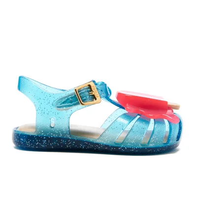 Mini Melissa Toddlers' Aranha Lollypop Sandals - Turquoise Glitter