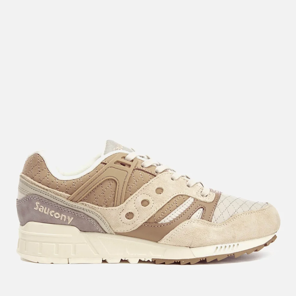 Saucony Men's Grid SD Quilted Heritage Trainers - Tan Image 1