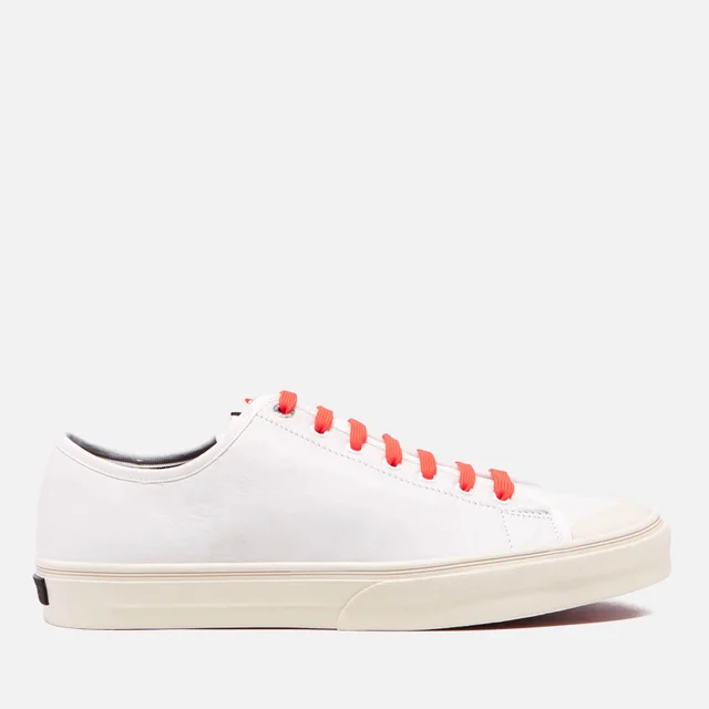 PS by Paul Smith Men's Colston Canvas Court Trainers - White Mono Lux