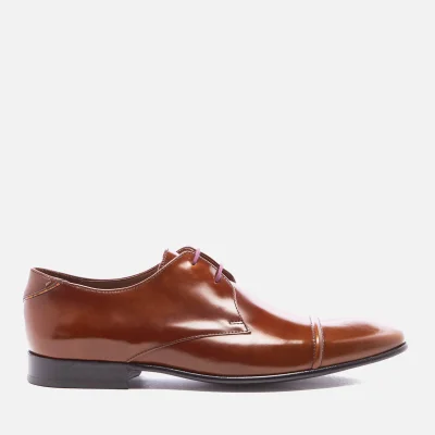 PS by Paul Smith Men's Robin Leather Toe Cap Derby Shoes - Tan High Shine