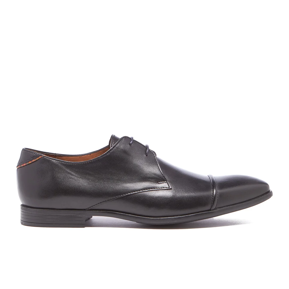 PS by Paul Smith Men's Robin Leather Toe Cap Derby Shoes - Black Image 1