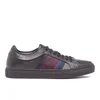 Paul Smith Men's Ivo Leather Court Trainers - Black Classic Calf/Stripe Webbing - Image 1