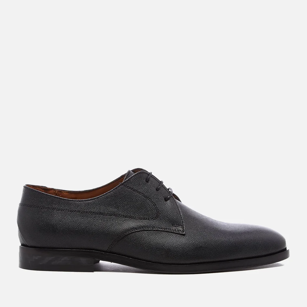 PS by Paul Smith Men's Leo Leather Plain Derby Shoes - Black Image 1