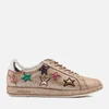 PS by Paul Smith Women's Lapin Metallic Star Print Trainers - Champagne Mono Lux - Image 1