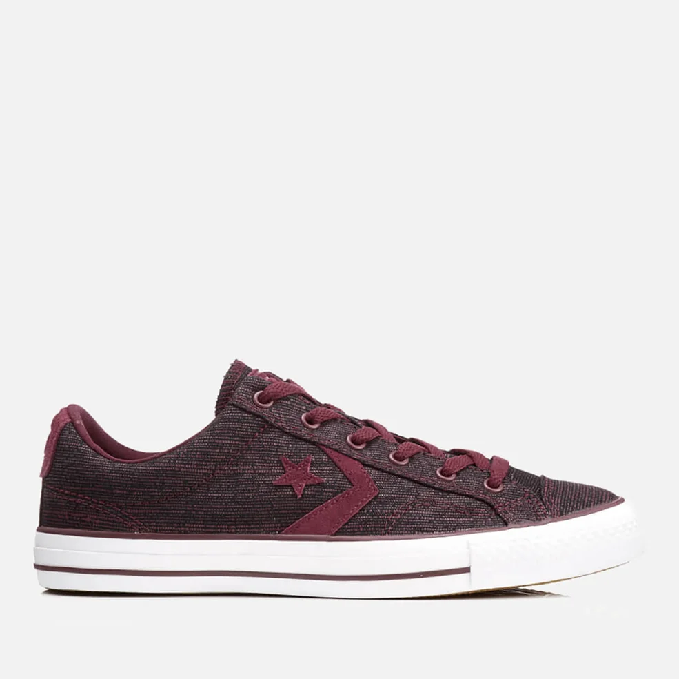 Converse Men's CONS Star Player Ox Trainers - Deep Bordeaux/Rhubarb/White Image 1