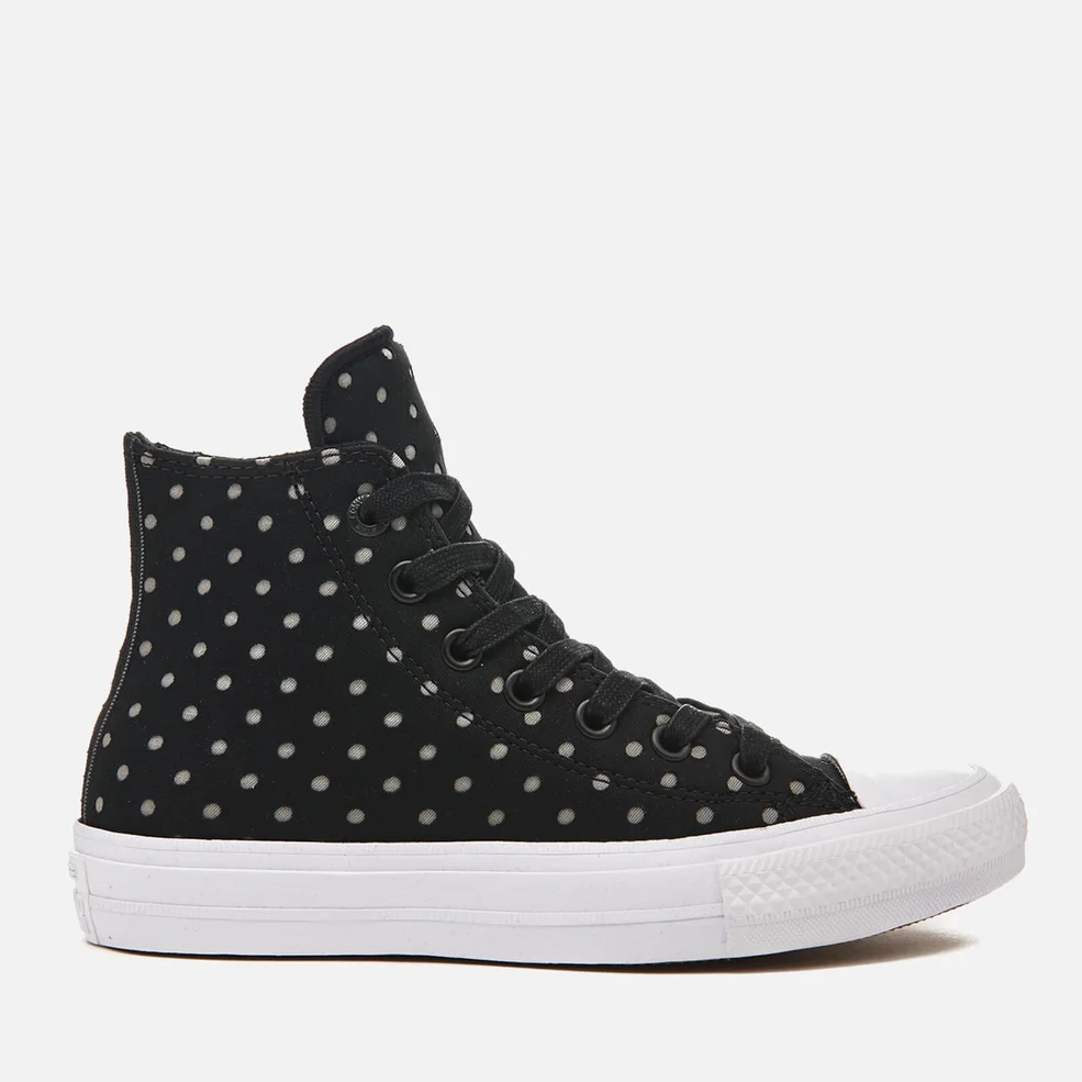 Converse Women's Chuck Taylor All Star II Hi-Top Trainers - Black/Dolphin/White Image 1