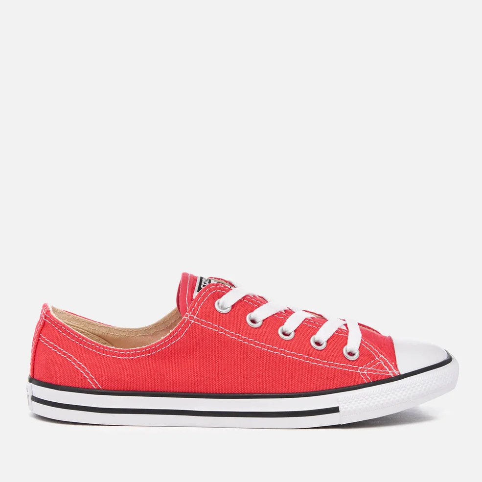 Converse Women's Chuck Taylor All Star Dainty Trainers - Ultra Red/Black/White Image 1