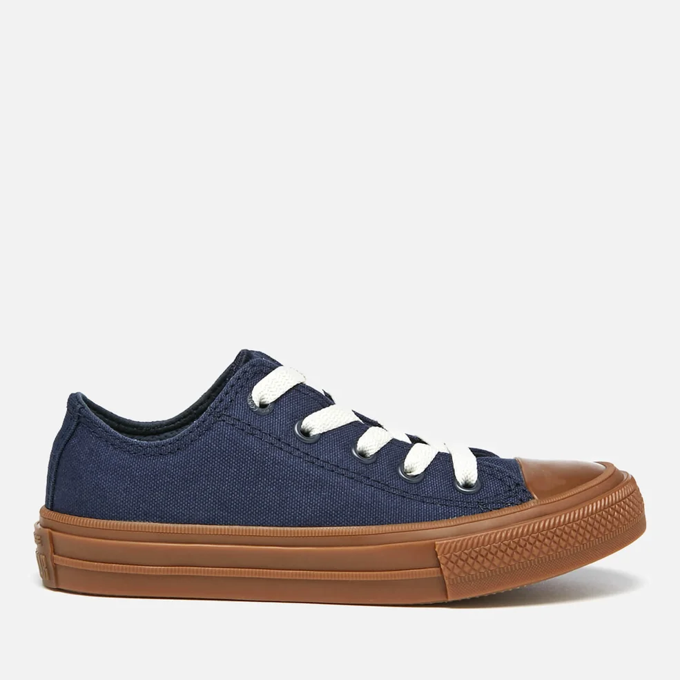 Converse Kids' Chuck Taylor All Star II Ox Trainers - Obsidian/Gum Image 1