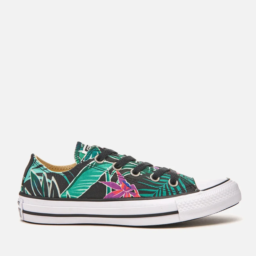 Converse Women's Chuck Taylor All Star Ox Trainers - Menta/Black/White Image 1