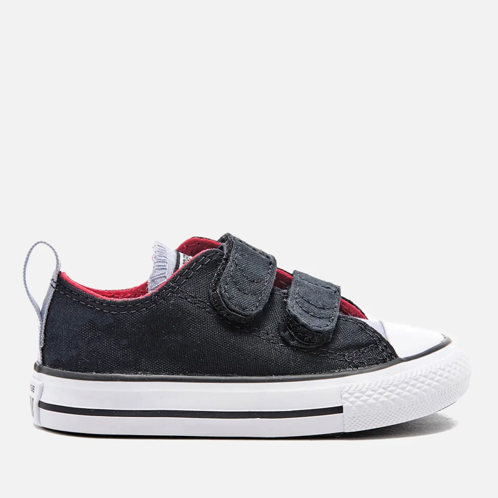 Converse Toddlers' Chuck Taylor All Star 2V Ox Trainers - Black/Blue Granite/White Image 1