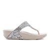 FitFlop Women's Glitterball Toe-Post Sandals - Silver - Image 1